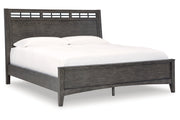 Montillan Grayish Brown Queen Panel Bed - Gate FurnitureQueen Bed