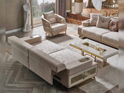 Monza 3-pieces (Sofa & Loveseat & Chair) Livingroom Set Cream in Cream - 101-MON-MON01-321