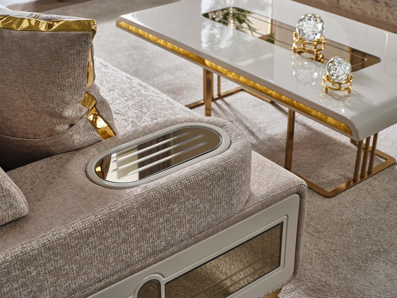 Monza 3-pieces (Sofa & Loveseat & Chair) Livingroom Set Cream in Cream - 101-MON-MON01-321