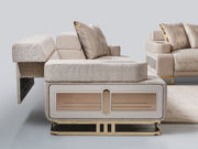 Monza 3-pieces (Sofa & Loveseat & Chair) Livingroom Set Cream in Cream - 101-MON-MON01-321