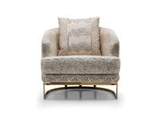 Monza 3-pieces (Sofa & Loveseat & Chair) Livingroom Set Cream in Cream - 101-MON-MON01-321