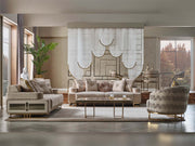 Monza 3-pieces (Sofa & Loveseat & Chair) Livingroom Set Cream in Cream - 101-MON-MON01-321