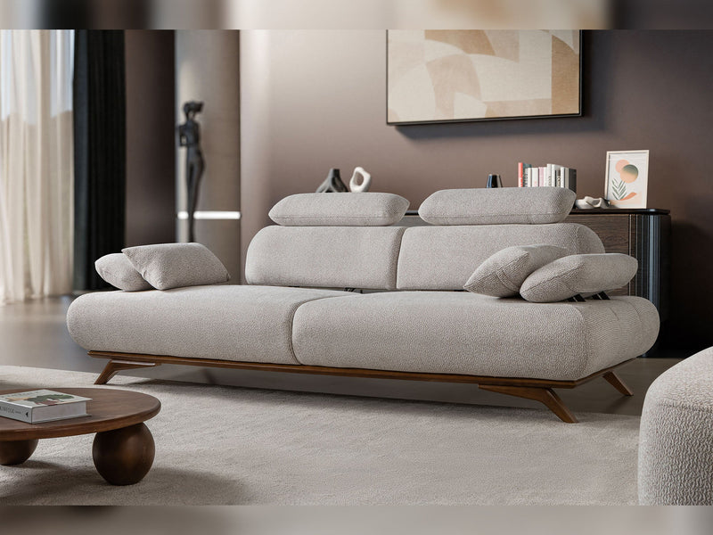 Monza 3-pieces (Sofa & Loveseat & Chair) Livingroom Set in Cream - 200-ST-MON-SOFT03-321