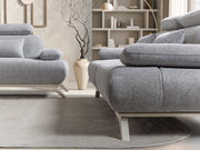 Monza 3-pieces (Sofa & Loveseat & Chair) Livingroom Set in Cream - 200-ST-MON-SOFT03-321