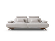 Monza 3-pieces (Sofa & Loveseat & Chair) Livingroom Set in Cream - 200-ST-MON-SOFT03-321