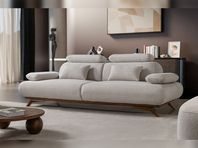 Monza 3-pieces (Sofa & Loveseat & Chair) Livingroom Set in Grey - 200-ST-MON-SOFT13-321