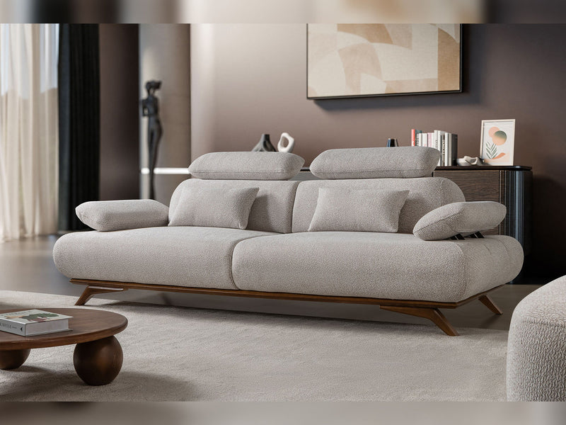 Monza 3-pieces (Sofa & Loveseat & Chair) Livingroom Set in Grey - 200-ST-MON-SOFT13-321