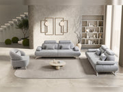 Monza 3-pieces (Sofa & Loveseat & Chair) Livingroom Set in Grey - 200-ST-MON-SOFT13-321