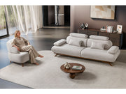 Monza 3-pieces (Sofa & Loveseat & Chair) Livingroom Set in Grey - 200-ST-MON-SOFT13-321