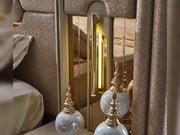 Monza Bedroom (Queen Frame With Headboard & Dresser With Mirror & 2 Nightstand) - 120-MON-SET