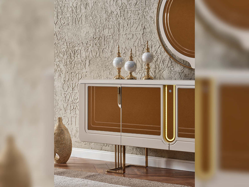 Monza Consol With Mirror - 115-MON-CONM