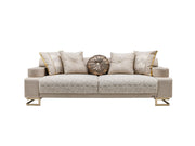 Monza Convertible Loveseat Cream in Cream - 101-MON-MON01-2