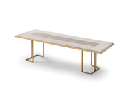 Monza Diningroom (Consol With Mirror & Dining Table & 6 Dining Chair) - 115-MON-DT-6-SET