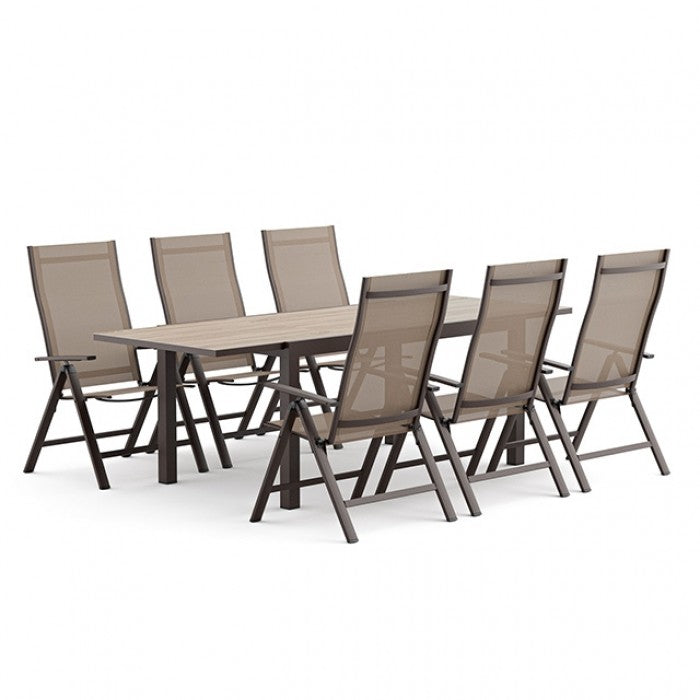 Monza Gun Metal/Gray Dining Table - GM-2027