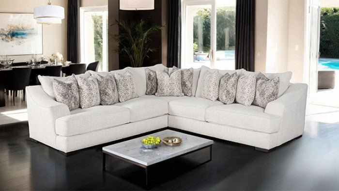 Moorpark Off-White Sectional - SM6092-SECT