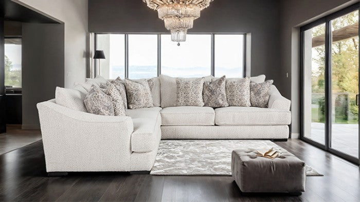 Moorpark Off-White Sectional - SM6092-SECT