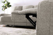 Morcote Light Gray Power Recliner - FM62001LG-CH-PM