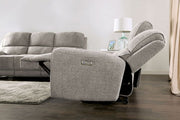 Morcote Light Gray Power Recliner - FM62001LG-CH-PM