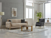 Moreno 3-pieces (Sofa & Loveseat & Chair) Livingroom in Dark Grey - Beige - 200-SIM-MOR-ANKA152-ANKA529-321
