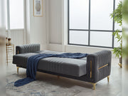 Moreno 3-pieces (Sofa & Loveseat & Chair) Livingroom in Dark Grey - Beige - 200-SIM-MOR-ANKA152-ANKA529-321