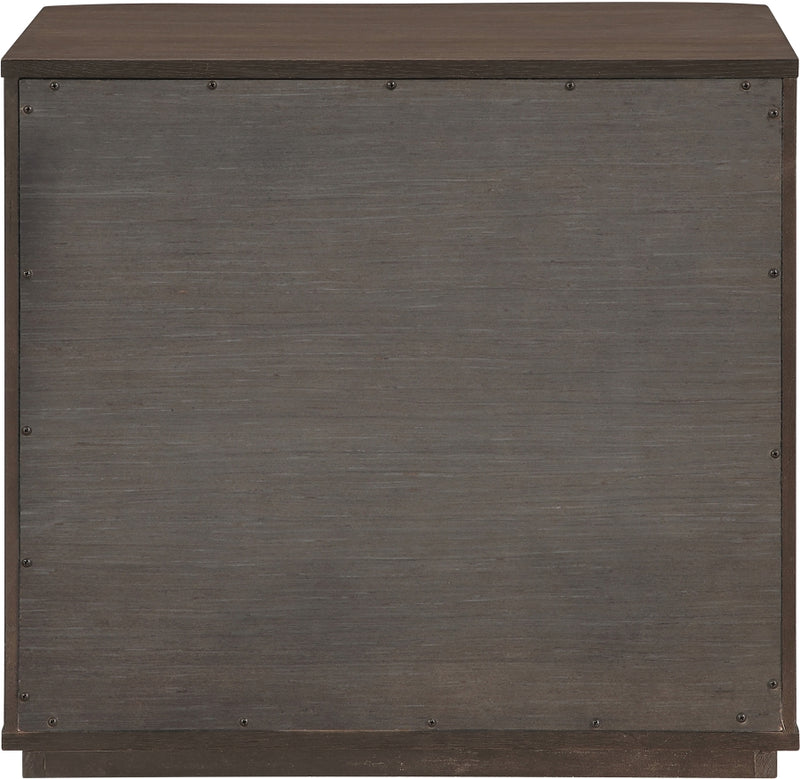 Morino 28" Oak Veneer And Solid Wood Nightstand in Brown - MorinoBrown-NS