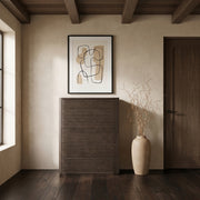 Morino Oak Veneer And Solid Wood Chest in Brown - MorinoBrown-CH
