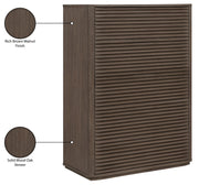 Morino Oak Veneer And Solid Wood Chest in Brown - MorinoBrown-CH