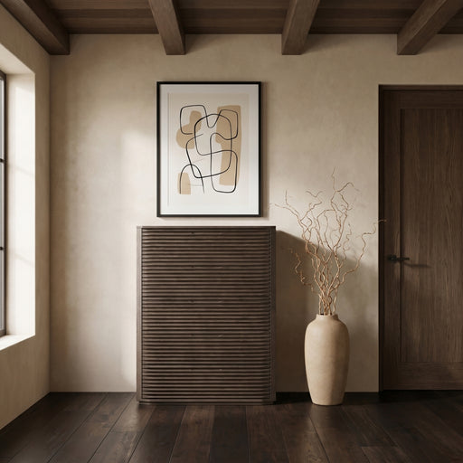 Morino Oak Veneer And Solid Wood Chest in Brown - MorinoBrown-CH
