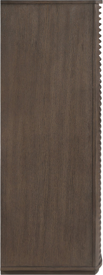 Morino Oak Veneer And Solid Wood Chest in Brown - MorinoBrown-CH