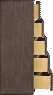 Morino Oak Veneer And Solid Wood Chest in Brown - MorinoBrown-CH