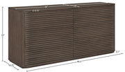 Morino Oak Veneer And Solid Wood Dresser in Brown - MorinoBrown-D