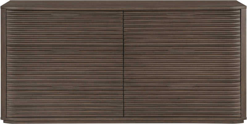Morino Oak Veneer And Solid Wood Dresser in Brown - MorinoBrown-D