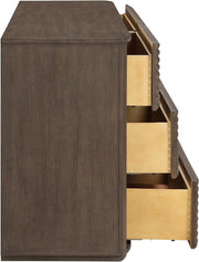 Morino Oak Veneer And Solid Wood Dresser in Brown - MorinoBrown-D
