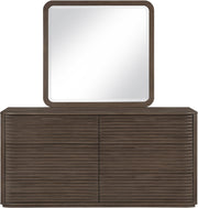 Morino Oak Veneer And Solid Wood Dresser in Brown - MorinoBrown-D