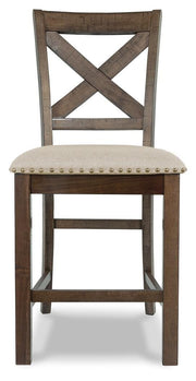 Moriville Beige Counter Height Bar Stool (Set of 2) - D631-124X2