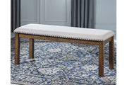 Moriville Beige Dining Bench - Gate FurnitureAccent Bench
