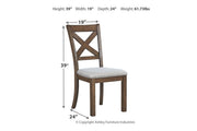 Moriville Beige Dining Chair (Set of 2) - Gate FurnitureDining Chair