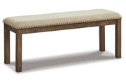 Moriville Beige Dining Table and 4 Chairs and Bench - Gate FurnitureDining Room Set