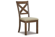 Moriville Beige Dining Table and 6 Chairs - Gate FurnitureDining Room Set