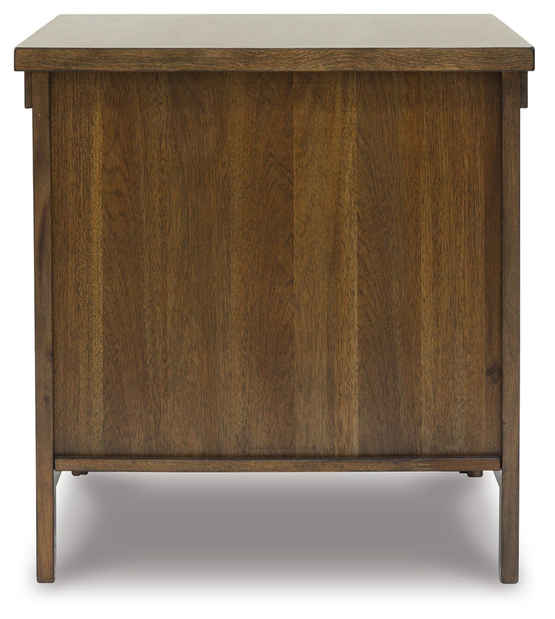 Moriville Coffee Table with 1 End Table in Grayish Brown - PKG015589
