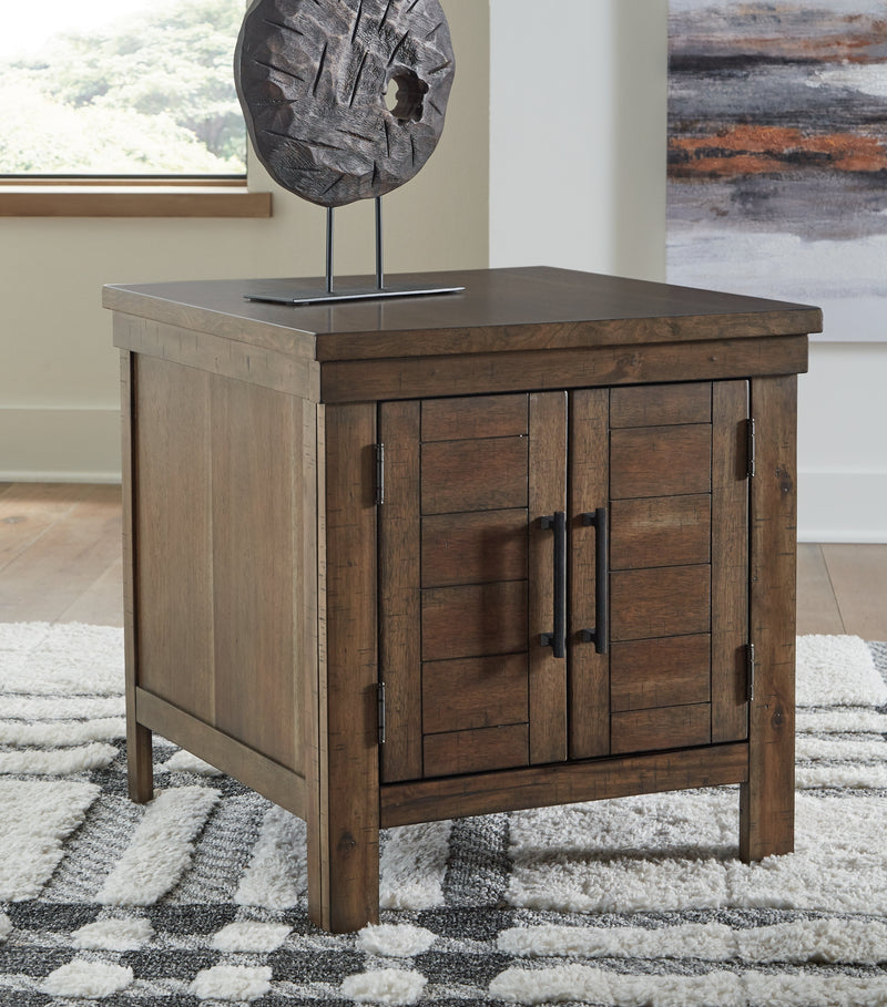 Moriville Coffee Table with 1 End Table in Grayish Brown - PKG015589