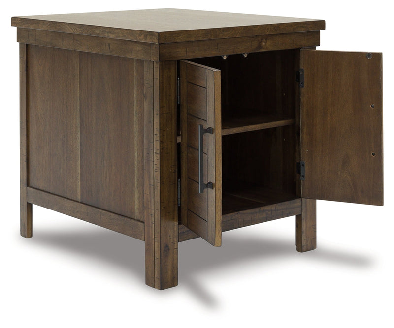 Moriville Coffee Table with 1 End Table in Grayish Brown - PKG015589