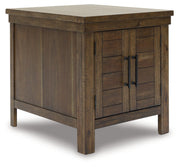 Moriville Coffee Table with 2 End Tables in Grayish Brown - PKG015590