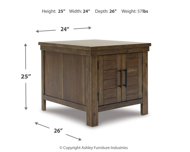 Moriville Coffee Table with 2 End Tables in Grayish Brown - PKG015590