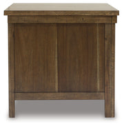 Moriville Coffee Table with 2 End Tables in Grayish Brown - PKG015590