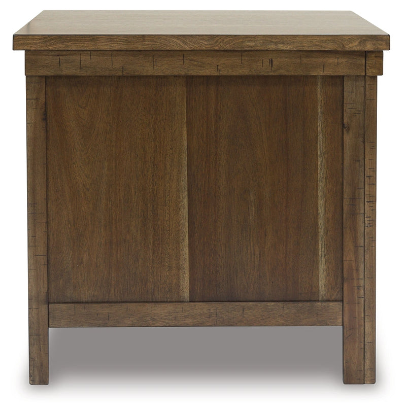 Moriville Coffee Table with 2 End Tables in Grayish Brown - PKG015590