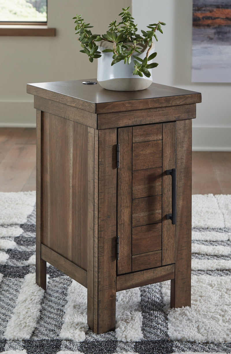 Moriville Coffee Table with 2 End Tables in Grayish Brown - PKG015592