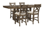 Moriville Grayish Brown Counter Height Set - Gate FurnitureCounter Height Set
