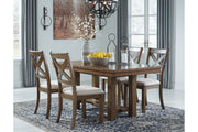 Moriville Grayish Brown Dining Extension Table - Gate FurnitureDining Table