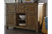 Moriville Grayish Brown Dining Server - Gate FurnitureCabinet